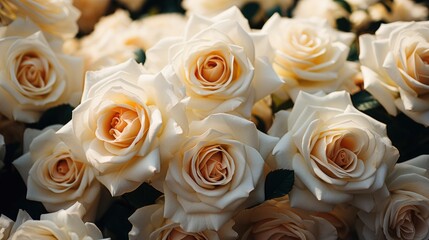 Tender White Roses Close, Background Image, Desktop Wallpaper Backgrounds, HD