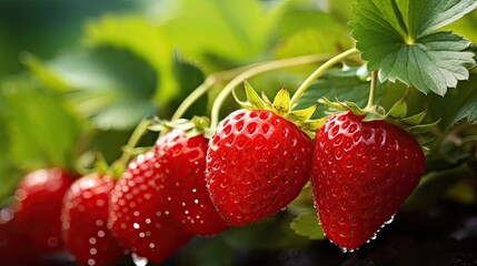 Strawberry in the garden