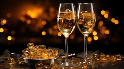 Valentines Day Message Board Glasses Champagne, Background Image, Desktop Wallpaper Backgrounds, HD