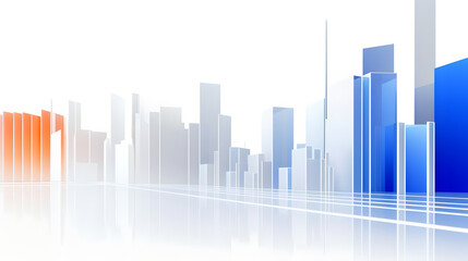 abstract city background,blue tune