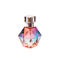 bottle of perfume on a transparent background PNG for decorating projects.