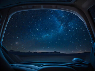 車の中で見る星空