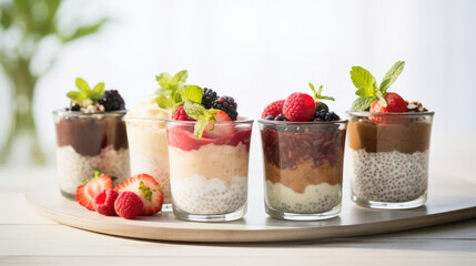 Healthy breakfast fruit fresh yogurt snack food dessert glass sweet strawberry delicious cream