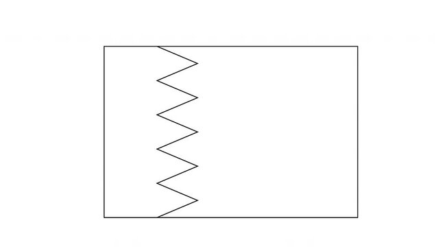 Qatar flag sketch animation