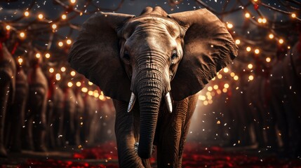 Elephant Red Heart Word Love, Background Image, Desktop Wallpaper Backgrounds, HD