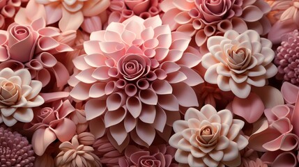 Floral Pattern Made Pink Flowers, Background Image, Desktop Wallpaper Backgrounds, HD
