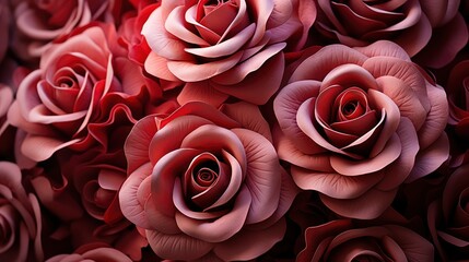Close Beautiful Red Rose Flower Petals, Background Image, Desktop Wallpaper Backgrounds, HD