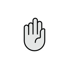 Stop icon design with white background stock illustration