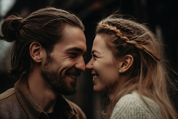 Portrait of a happy smiling couple