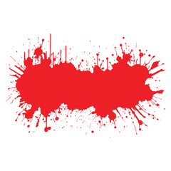 red paint splashes