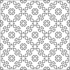  Figures from lines.Abstract background. Black  pattern for web page, textures, card, poster, fabric, textile. Repeat pattern. 