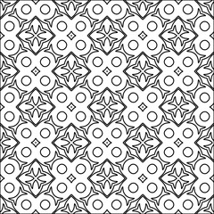  Figures from lines.Abstract background. Black  pattern for web page, textures, card, poster, fabric, textile. Repeat pattern. 