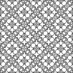  Figures from lines.Abstract background. Black  pattern for web page, textures, card, poster, fabric, textile. Repeat pattern. 