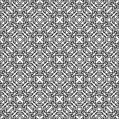  Figures from lines.Abstract background. Black  pattern for web page, textures, card, poster, fabric, textile. Repeat pattern. 