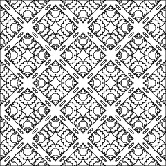  Figures from lines.Abstract background. Black  pattern for web page, textures, card, poster, fabric, textile. Repeat pattern. 