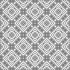  Figures from lines.Abstract background. Black  pattern for web page, textures, card, poster, fabric, textile. Repeat pattern. 