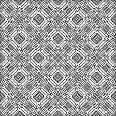  Figures from lines.Abstract background. Black  pattern for web page, textures, card, poster, fabric, textile. Repeat pattern. 