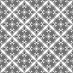  Figures from lines.Abstract background. Black  pattern for web page, textures, card, poster, fabric, textile. Repeat pattern. 