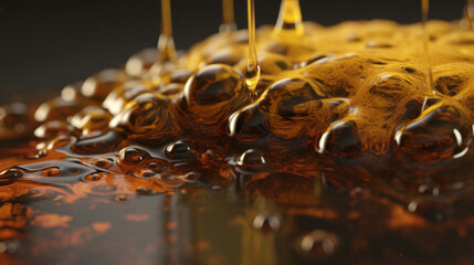 Honey background. Sweet Delights. Flowing honey. Honeycomb. Honey drops