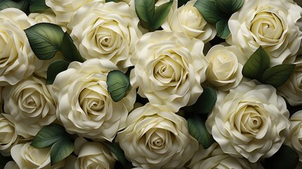 Beautiful Fresh White Roses Flowers, Background Image, Desktop Wallpaper Backgrounds, HD