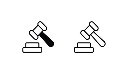 Court icon design with white background stock illustration