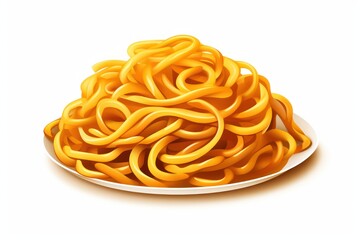 Hokkien noodles icon on white background