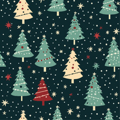 Seamless pattern of Christmas background