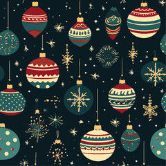 Seamless pattern of Christmas background