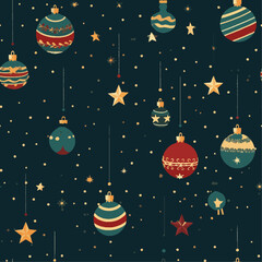 Seamless pattern of Christmas background