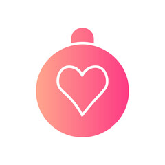 heart shape gradient icon