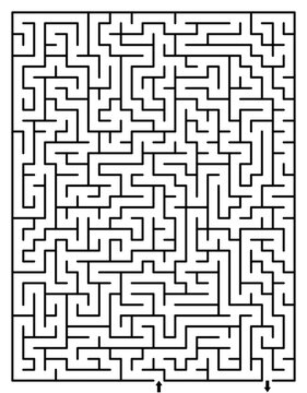 Rectangle Mazes and Solutions SVG