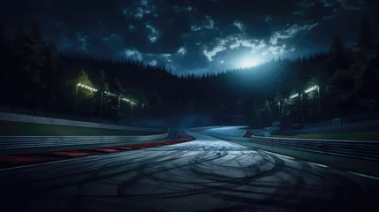 Raamstickers Formula 1 car on the track © Катя Датунова