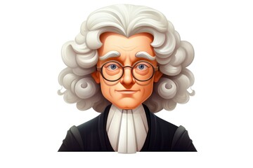 Judge icon on white background