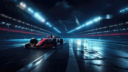 Wandaufkleber Formula 1 car on the track © Катя Датунова