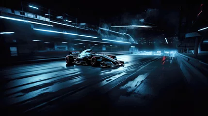 Foto op Plexiglas Treinspoor Formula 1 car on the track