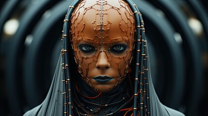 Robot Of The Future With A Unique Structure Genarative AI