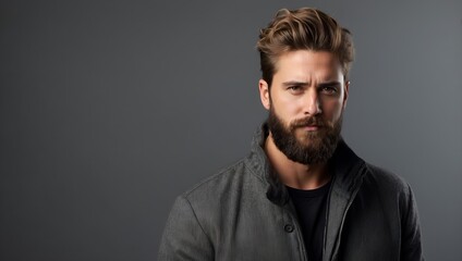 Obraz premium Hipster Male Portrait Digital Photography Professional Photo Shooting Background Design