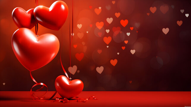 hearts on a red background heart, love, valentine, day, holiday, card, red, romance, decoration, celebration, illustration, shape, design, vector, romantic, art, hearts, light, 