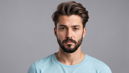 Fototapeta premium Hipster Male Portrait Digital Photography Professional Photo Shooting Background Design