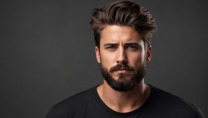 Fototapeta premium Hipster Male Portrait Digital Photography Professional Photo Shooting Background Design