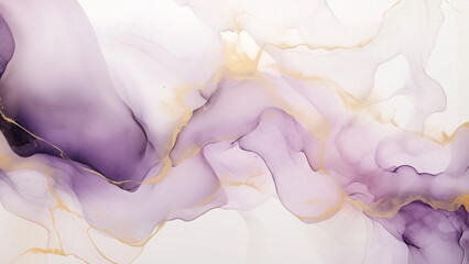 Abstract Purple Watercolor Art Illustration Design - obrazy, fototapety, plakaty