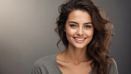 Naklejka premium Female Portrait Digital Photography Professional Photo Shooting Background Design