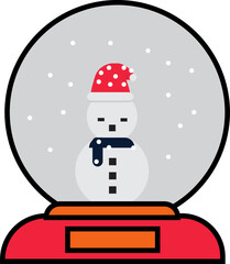 snowman with crystal