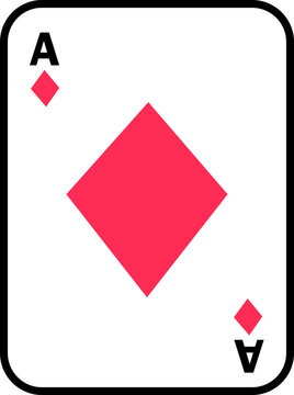 diamond ace Poker playing card