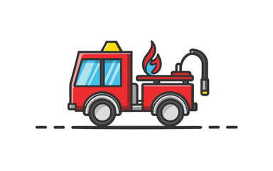 truck isolated on white