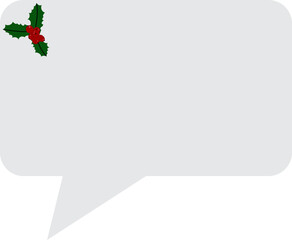 Christmas Speech Bubble