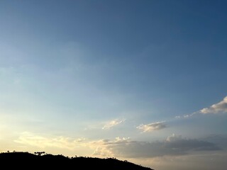 sunset in the sky