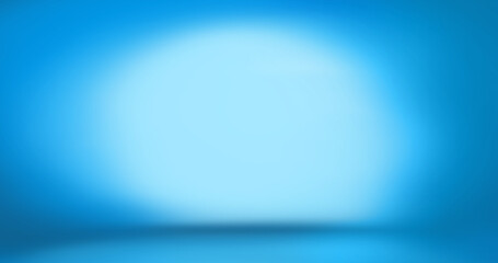 Radial blue background with bottom shadow