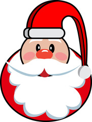 cute santa claus icon