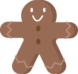 gingerbread isolated on white